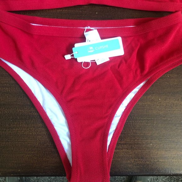 L Gia Keyhole Front High Waisted Bikini (Cupshe) - Picture 4 of 5